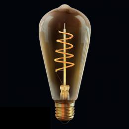 Лампа светодиодная диммируемая Voltega E27 4W 2800К прозрачная VG10-ST64GE27warm4W-FB  - 1