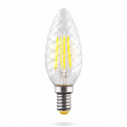 Лампа светодиодная филаментная Voltega E14 6W 4000К прозрачная VG10-CC1E14cold6W-F  - 1