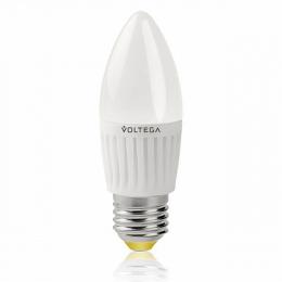 Изображение продукта Лампа светодиодная Voltega E27 6.5W 2800К матовая VG1-C2E27warm6W-C 