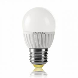Изображение продукта Лампа светодиодная Voltega E27 6.5W 2800К шар матовый VG1-G2E27warm6W 