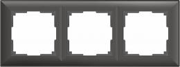 Рамка Werkel Fiore на 3 поста серо-коричневый WL14-Frame-03  - 1