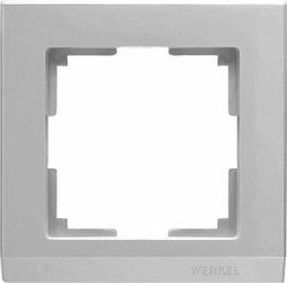 Изображение продукта Рамка Werkel Stark на 1 пост серебряный WL04-Frame-01 