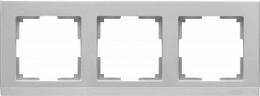 Рамка Werkel Stark на 3 поста серебряный WL04-Frame-03  - 1