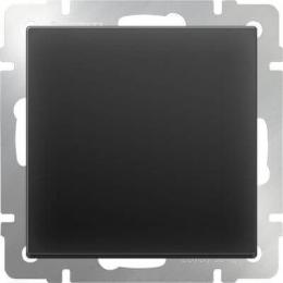 Изображение продукта Выключатель Werkel одноклавишный проходной черный матовый WL08-SW-1G-2W 