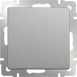 Изображение продукта Выключатель Werkel одноклавишный серебряный рифленый WL09-SW-1G 