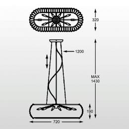 Подвесная люстра Zumaline Antarctica  - 3