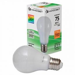 Лампа светодиодная Наносвет E27 10W 2700K матовая LE-GLS-10/E27/927  - 1