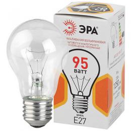 Лампа накаливания ЭРА E27 95W 2700K прозрачная  Б0039124  - 3