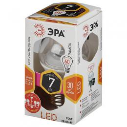 Лампа светодиодная ЭРА E27 7W 2700K прозрачная  Б0017243  - 2
