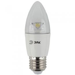 Лампа светодиодная ЭРА E27 7W 4000K прозрачная  - 1