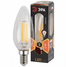 Изображение продукта Лампа светодиодная филаментная ЭРА E14 5W 2700K прозрачная  Б0043435 