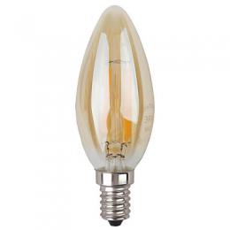 Изображение продукта Лампа светодиодная филаментная ЭРА E14 5W 2700K золотая  Б0027939 