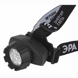 Налобный светодиодный фонарь ЭРА от батареек 130 лм  Б0031384  - 1